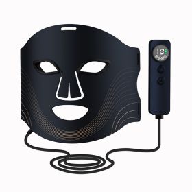 LED Face Mask - by Flaremore - for Wrinkles & Acne - Black - 7 Colors - Cordless